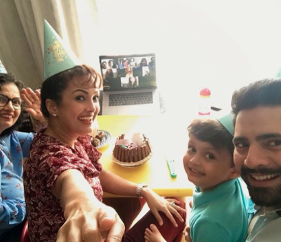 Karan Mehra, Nisha Rawal and Kavish Mehra